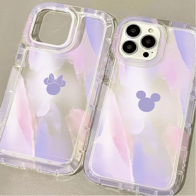 Bunte Mickey Minnie Handyhülle für Xiaomi Redmi Note 13 12 Pro Plus 5G 4G 12S 11 11S 10 10S 9 9S 8 Pro 12C 10C Klare Abdeckung