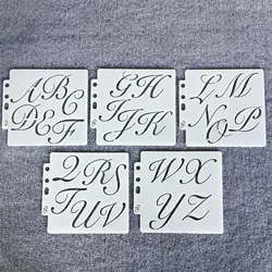 5Pcs/Set 13cm Graffiti Letters Alphabet DIY Layering Stencils Painting Scrapbook Coloring Embossing Album Decorative Template