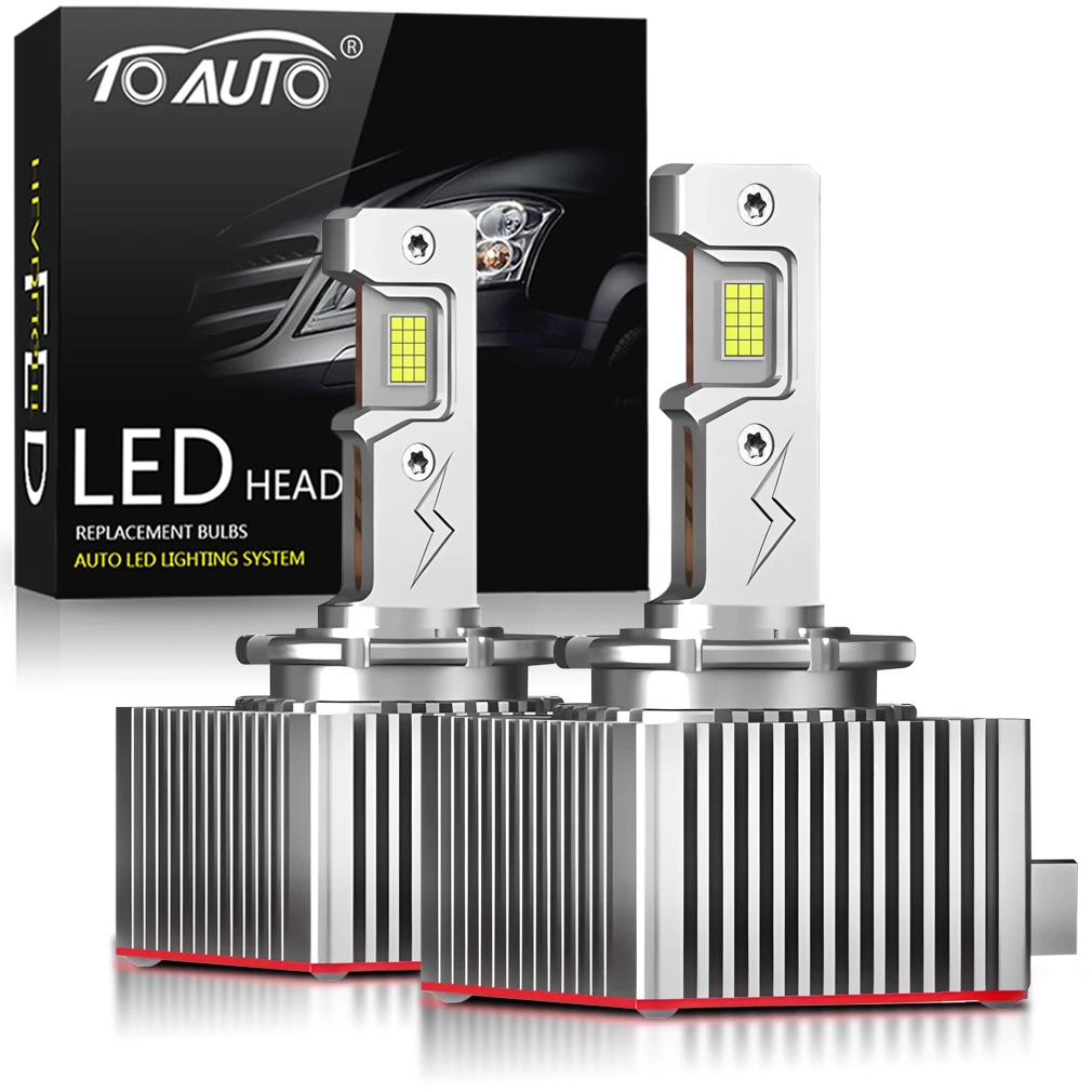 D1S LED Headlights HID D3S D2S D4S D4R D5S D1R D2R D3R Turbo LED 30000LM CSP Chip 6000K White Plug&Play Auto Lamp