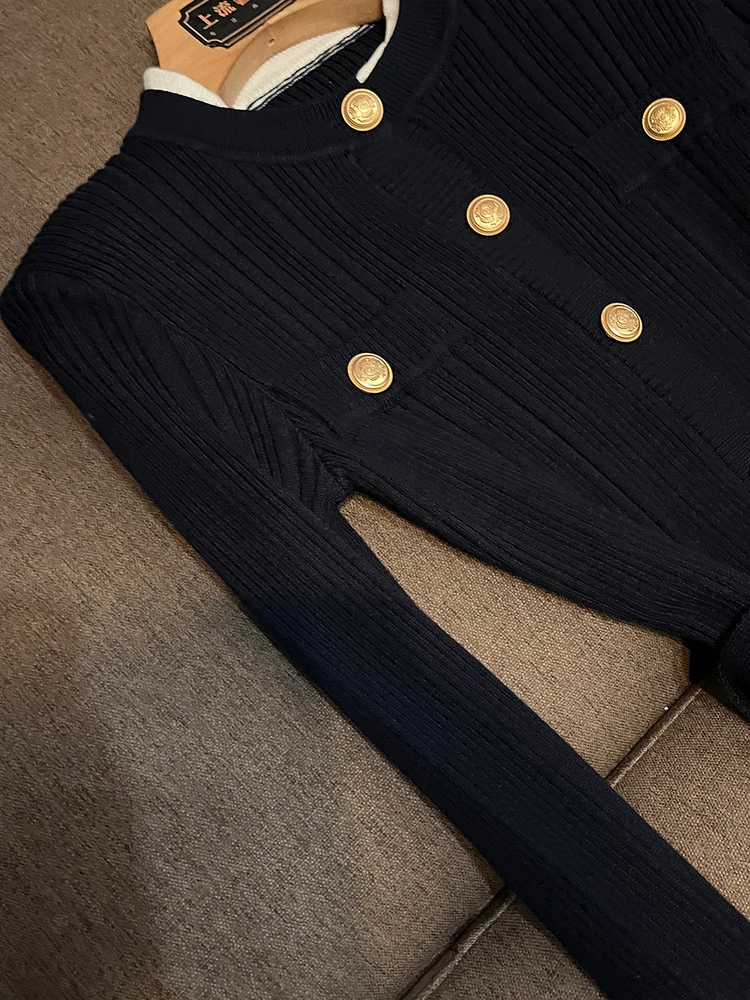 Autumn Winter Slim Fit Knitted Dr with Belt round Ne Long Sve Color Blo Casual Sle Ci Commute Suitable BK375