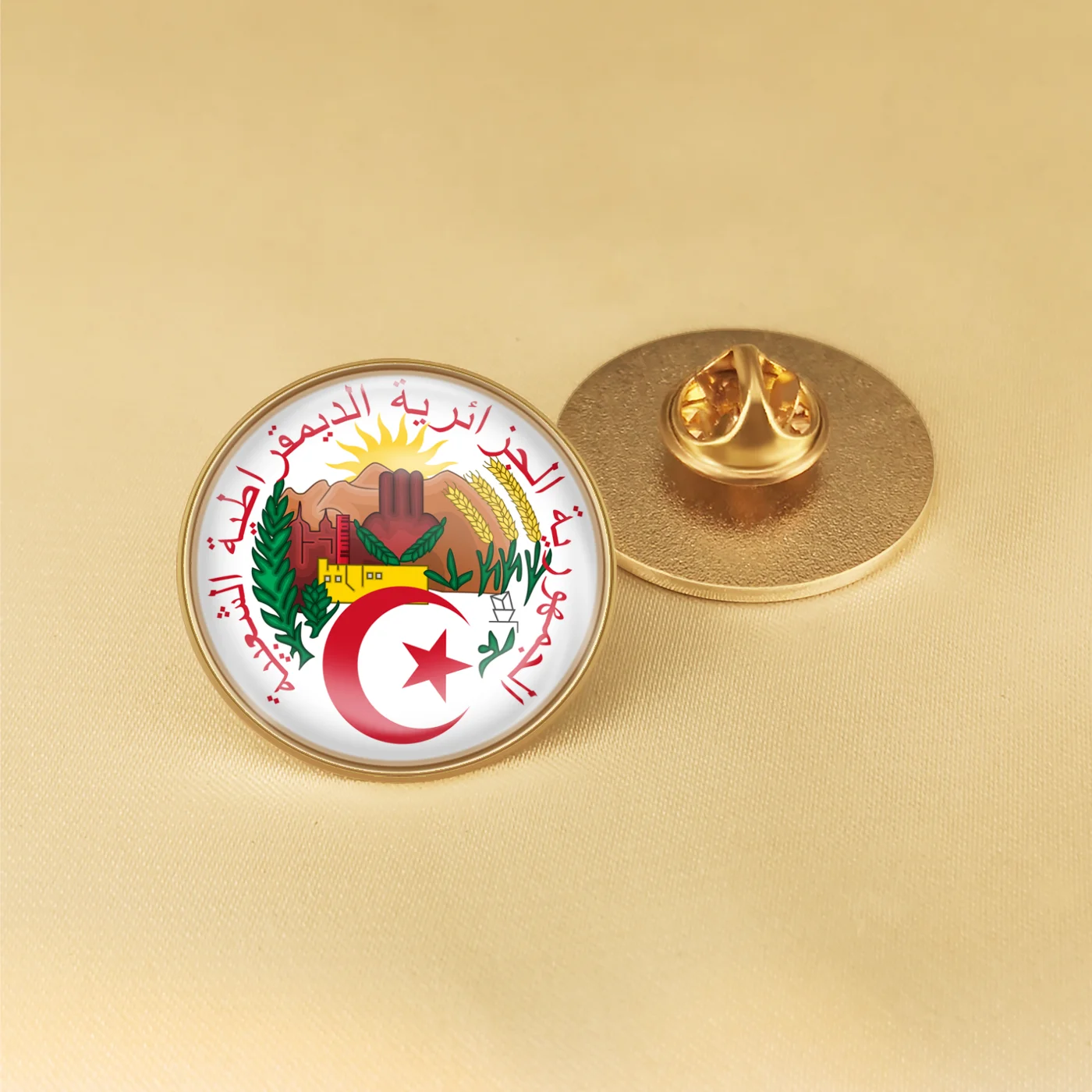 Algeria national Flag Lapel Pins Country Badges Brooch