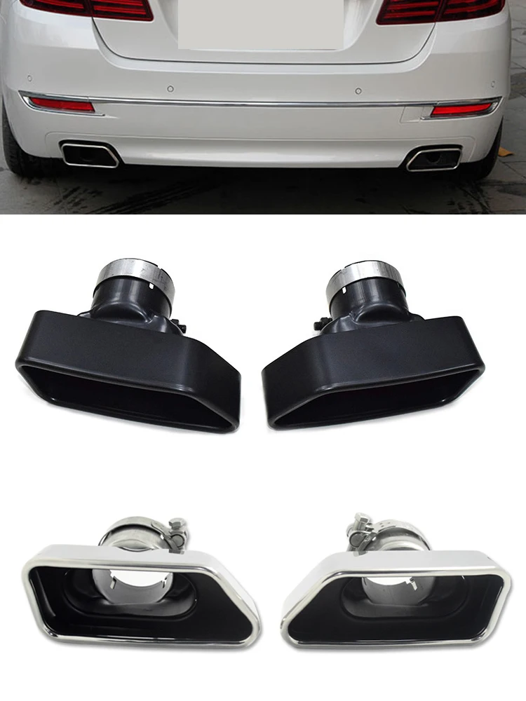 Auto Uitlaatpijp Voor Bmw F10 F11 F12 F13 535i 535d 640i 640d 550i 650i Vierkante Uitlaat Uitlaat Tip Nozzle Uitlaatsysteem - afbeelding 2