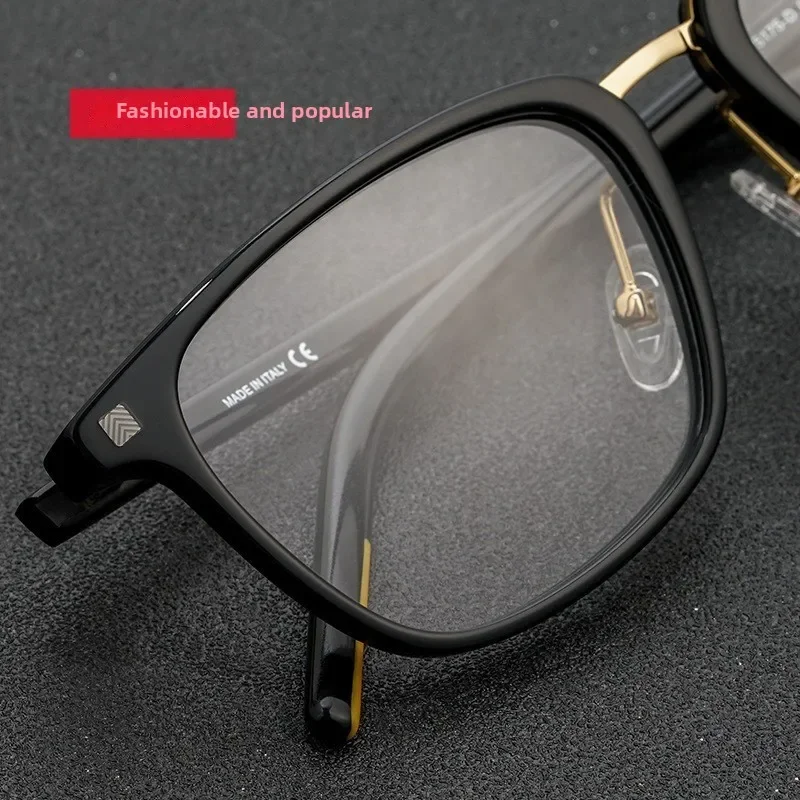 Stylish Myopia Eyeglasses Men High-End Acetate Frames Versatile & Casual Blue Light Glasses Men Optical Prescription Progressive