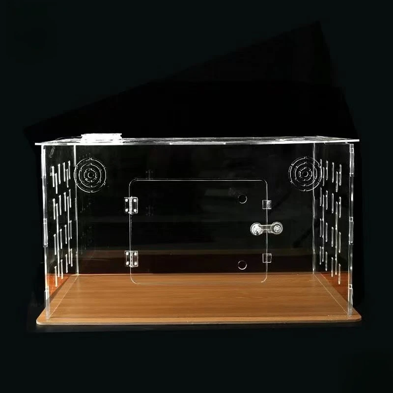 

Acrylic transparent cat display cage, cat house portable assembly