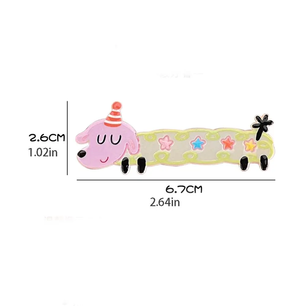 Dots Dog Duckbill Clip Cute Flower Plastic Animal Hairpin Headwear Plaid Cartoon Hair Clip Female/Children