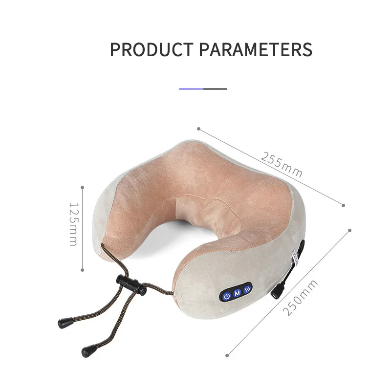 Neck Back Massage Pillow with Heat Deep Tissue Kneading Massager Electric Massage Pillow Hands-free for Home Office Car