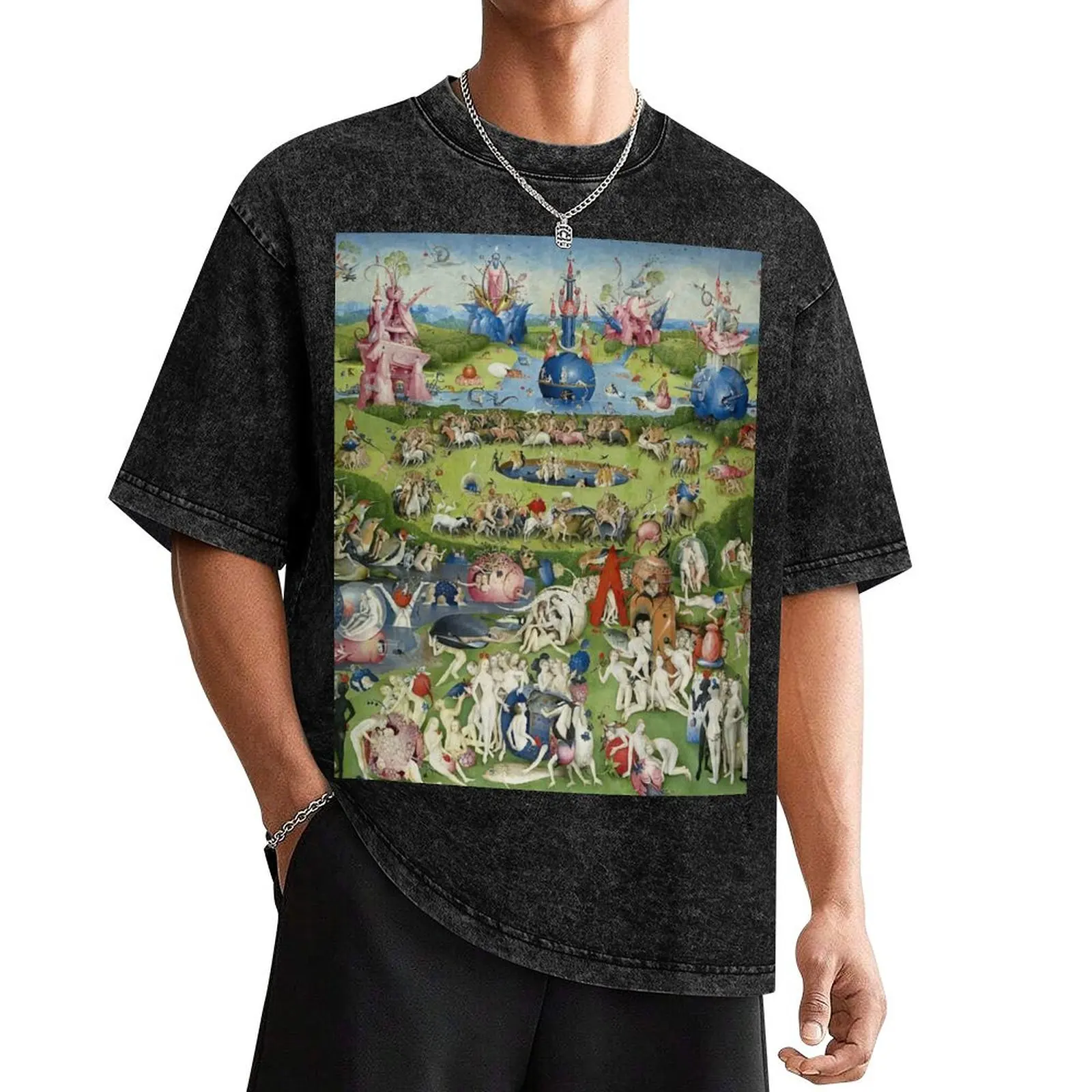 Bosch Garden of Earthly Delights T-Shirt customs anime t shirts oversized t shirt anime fruit of the loom mens t shirts