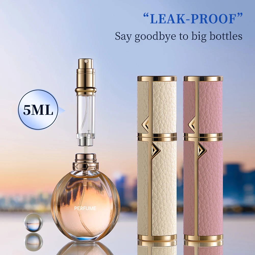 Mini Leather Refillable Perfume Atomizer 1