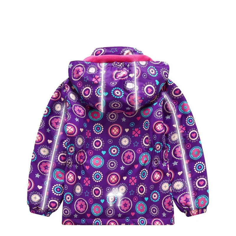 Waterproof Windproof Children Outerwear Baby Girls Jackets Children Kids Coat Warm Polar Fleece For 3-12 T Winter Autumn Spring