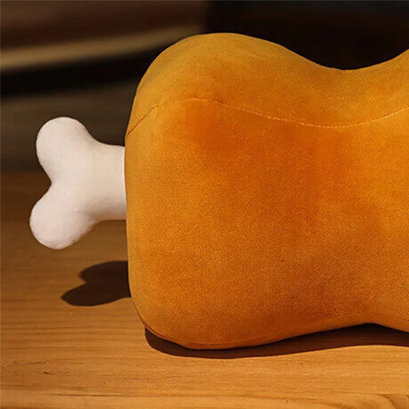 AS96-หมอนกระดูกเนื้อหมอน Nap ตลกจําลองขาไก่ใหญ่ตุ๊กตาเด็กชายและเด็กหญิงของขวัญ