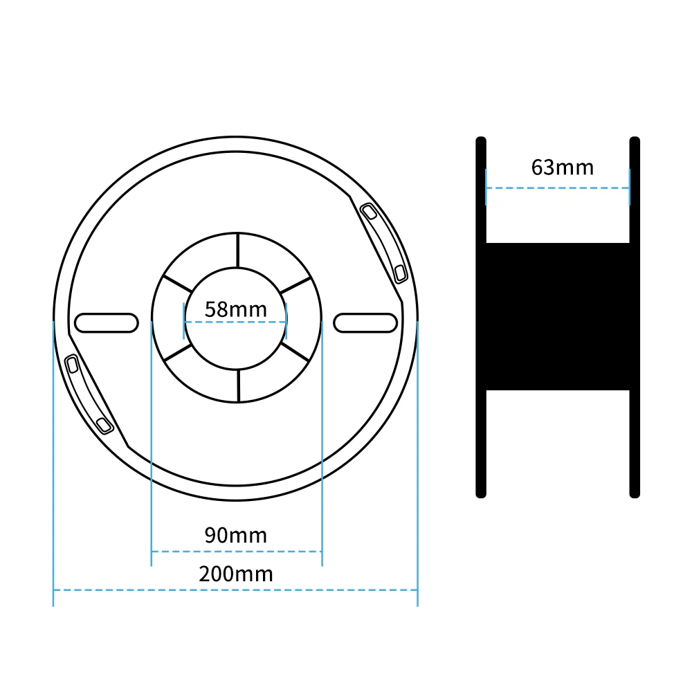 Żarnik ABS 1.75mm drukarka 3D druk 3D tworzywo sztuczne bez bąbelków 1KG 2,2 funta szpulowa wielokolorowy do drukarek 3D