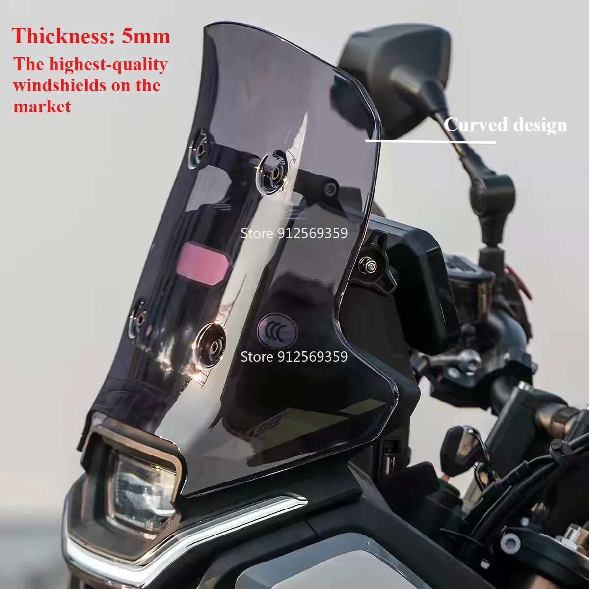 Windshield Modification Heightened And Widened Motorcycle Windscreen Deflector Accessories For CFMOTO 450MT 450 MT 450-MT