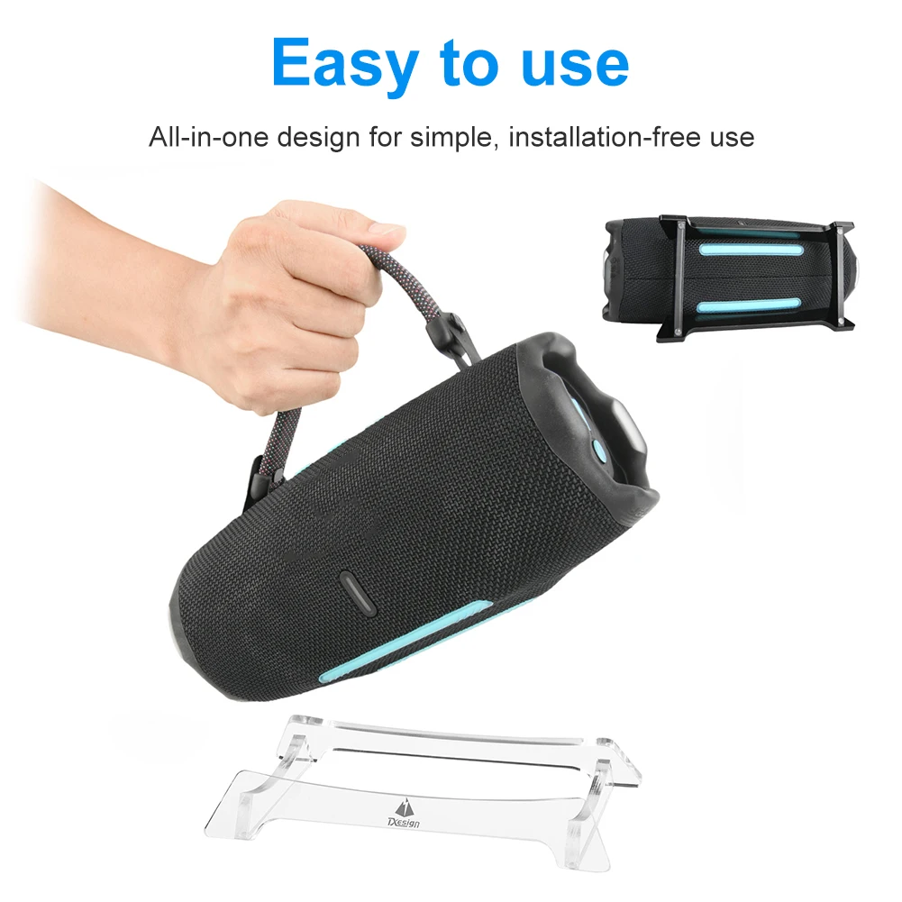 Speaker Car Mount for JBL Charge5/Charge6 Acrylic Speaker Holder Wear Resist Table Audio Display Rack Attachment Acrylic Holder