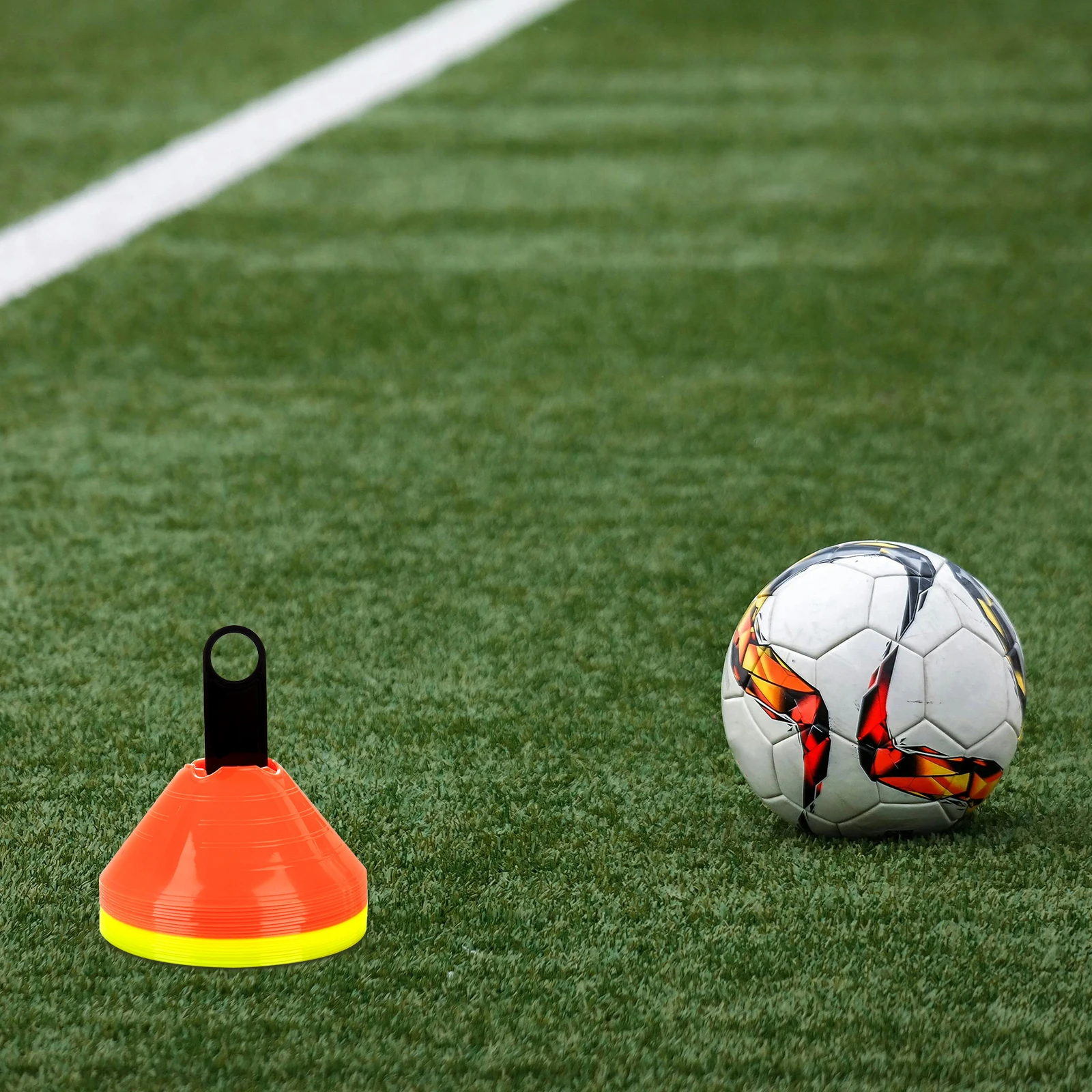 

8Pcs Soccer Training Cones Storage Stand Heavy Duty Plastic Cone Holder for Sports Parks Portable Football Practice Equipment