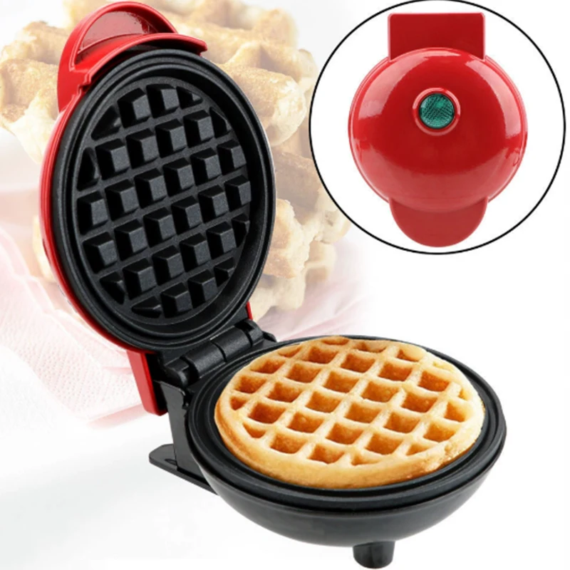 الولايات المتحدة التوصيل المحمولة صانع الوافل الكهربائية الصغيرة غير عصا عموم سهلة التنظيف للأطفال الإفطار محمصة آلة كعكة البيض ساندويتش