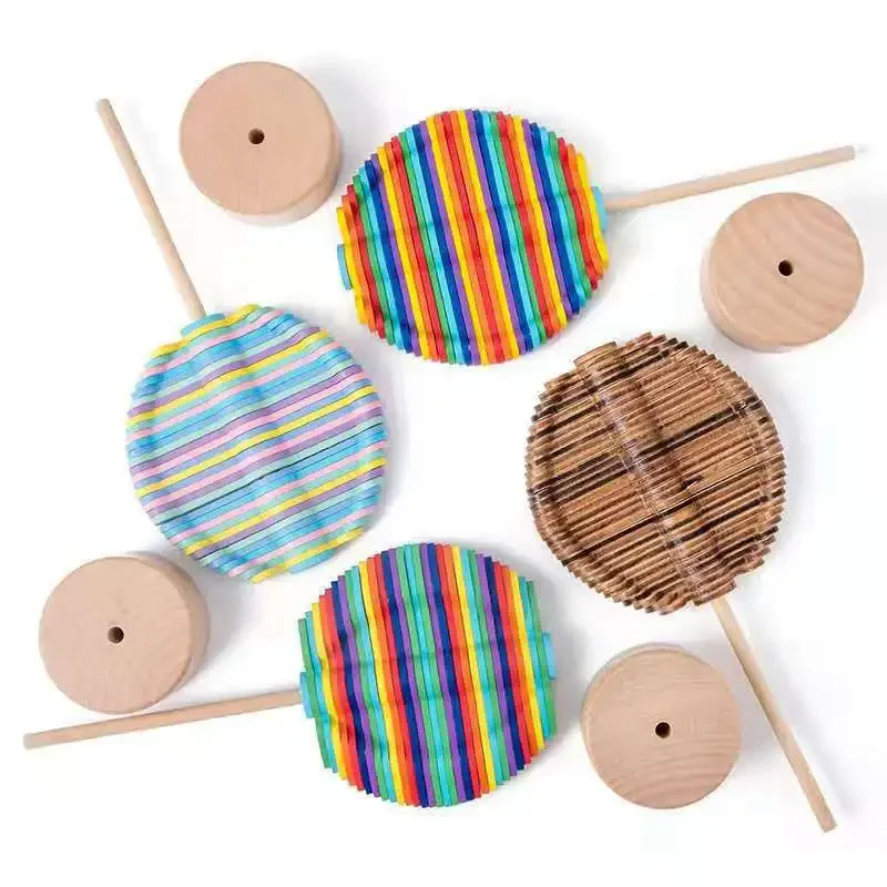 

Rotating Reduce Pressure Lollipop Toy DIY Constructions Decorations Collection Creative Gift Wood Toys Puzzles Children Games