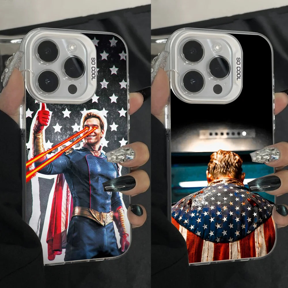 

Homelander the B-boys Phone Case For iPhone 16,15,14,13,12,11,Pro,Max,Plus,Mini,XS Anti Fall Gray Silver Matte Hard Bumper