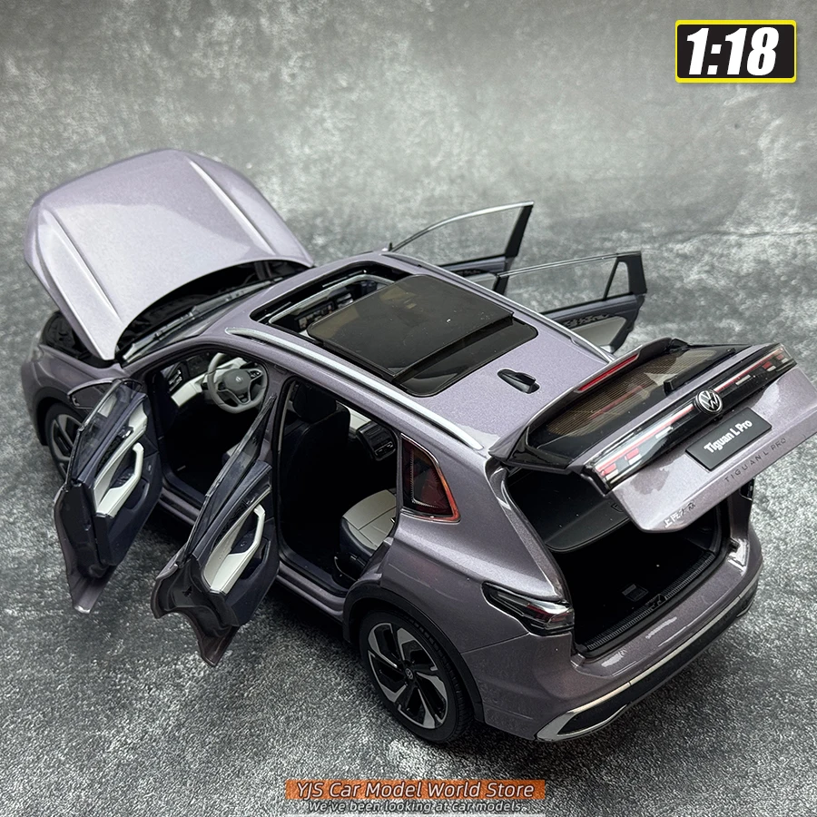 OEM Car Model TIGUAN L Pro 2024 1:18 Metal car model SUV static decoration holiday gift collection