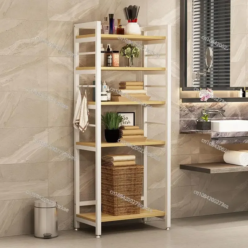 Multi-Layer Toilet Storage Rack - Space-Saving Organizational Solution