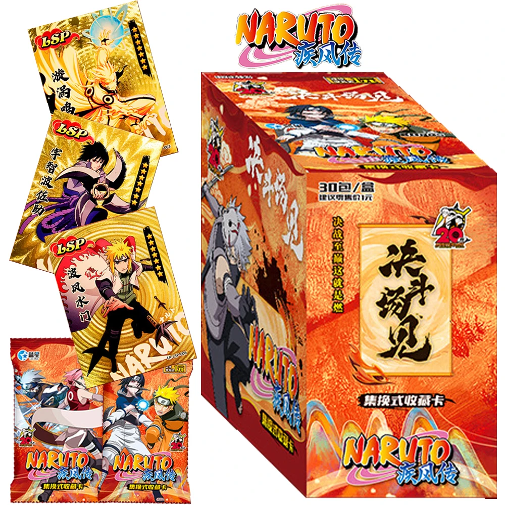 NARUTO Collection Card For Children Senju Tobirama Uzumaki Naruto Pain Classic Youth Adventure Anime Limited Game Card Kids Toys