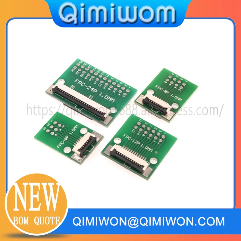 FPC/FFC Adapter Board 0.5/1.0MM to 2.54MM Soldered Connector 4/5/6/8/10/12/14/16/20/26/3040/45/50/60 Pin