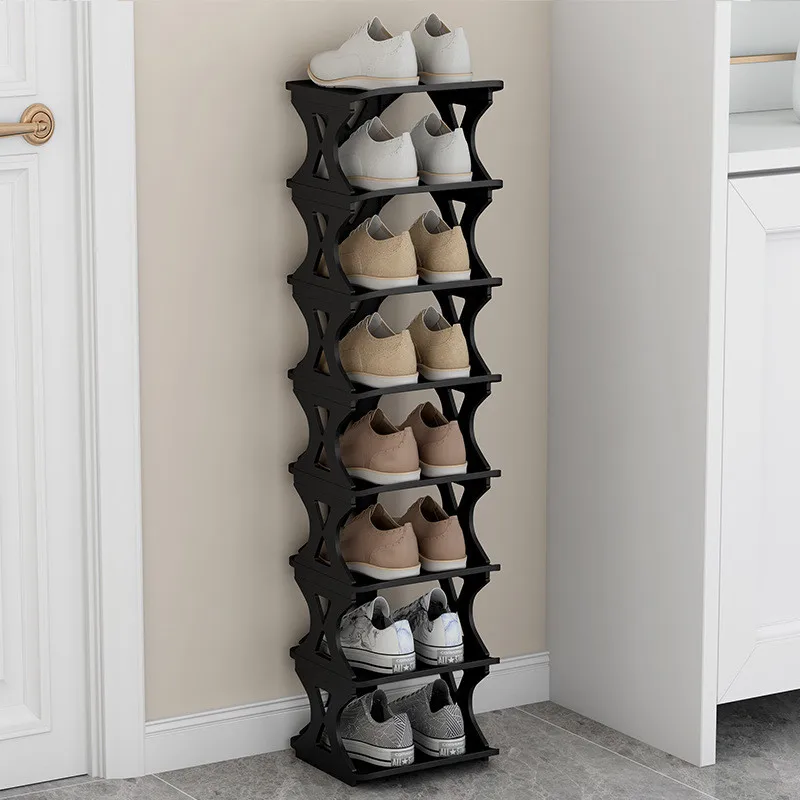 Multi Layer Household Simple Narrow Doorway Shelf Economical PP Plastic Space Saving Small Shoe Cabinet 신발걸이 Shoe Rack