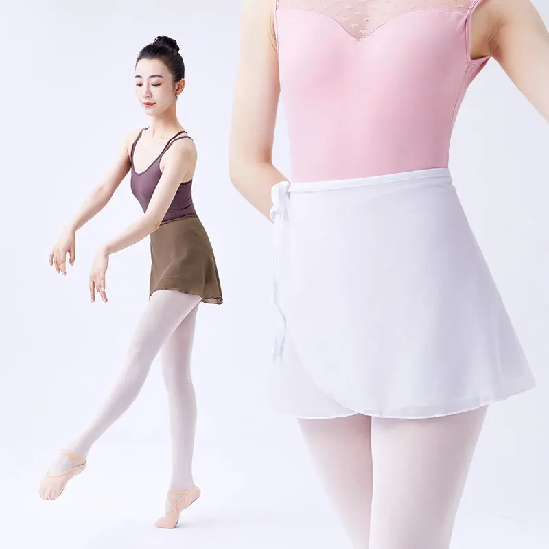 Váy Ballet Người Phụ Nữ Ngắn Dance Váy Ba Lê Tutu Người Lớn Cột Voan Thể Dục Dụng Cụ Trang Phục Ballerina Phối Ren Váy