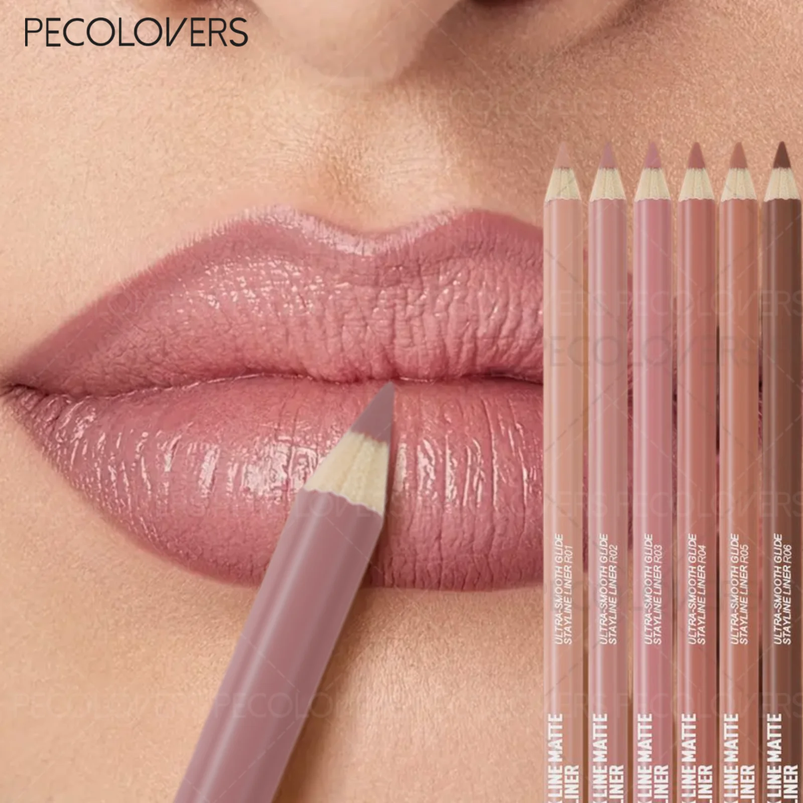1 Stück wasserfester, mattierter Nude-Lippenstift – hohe Pigmentierung, langanhaltende, sanfte Anwendung, perfekt für den Valentinstag