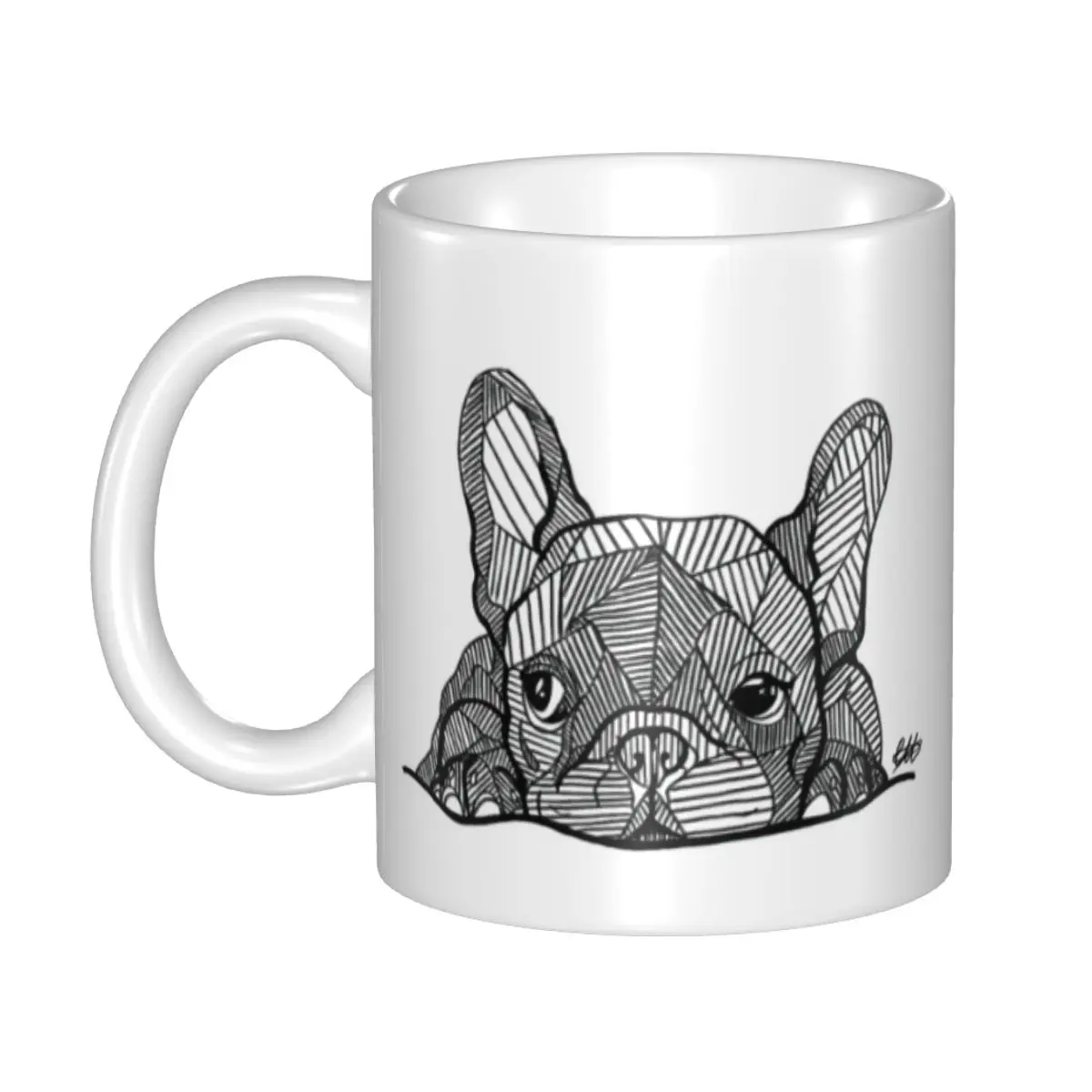 

Personalized French Bulldog Mug DIY Frenchie Dog Lover Ceramic Milk Tea Coffee Cup Men Women Cups And Mugs