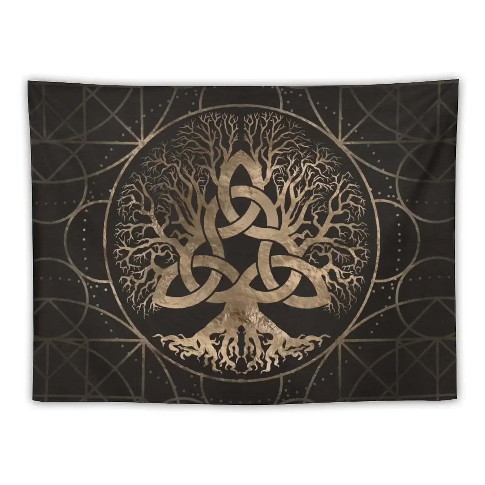 

Tree of life -Yggdrasil with Triquetra Tapestry Decorations For Your Bedroom Aesthetic Home Decor Tapestry