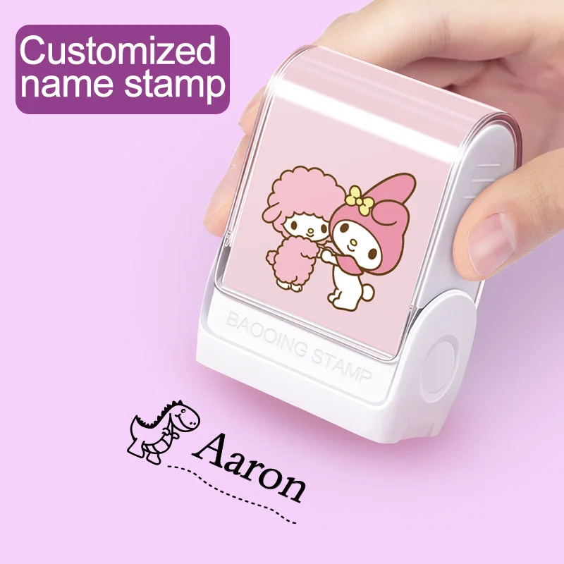 My Melody Anpassbarer Namensstempel – langlebige, wasserfeste Tinte für Schulbedarf, Heimorganisation und Weihnachtsgeschenke