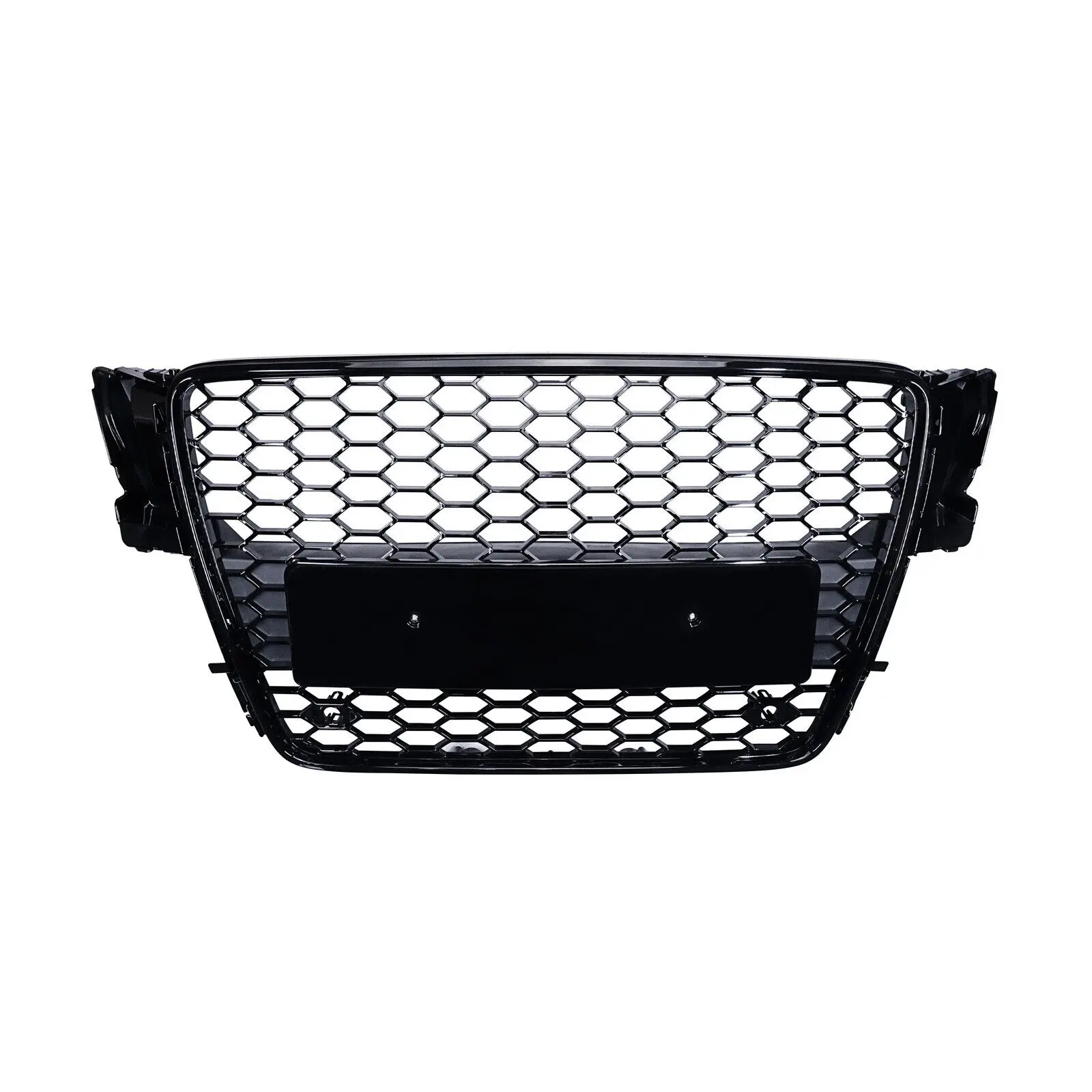 

For Audi A5 RS5 8T 08-12 Gloss Black Honeycomb Mesh Radiator Front Bumper Grille