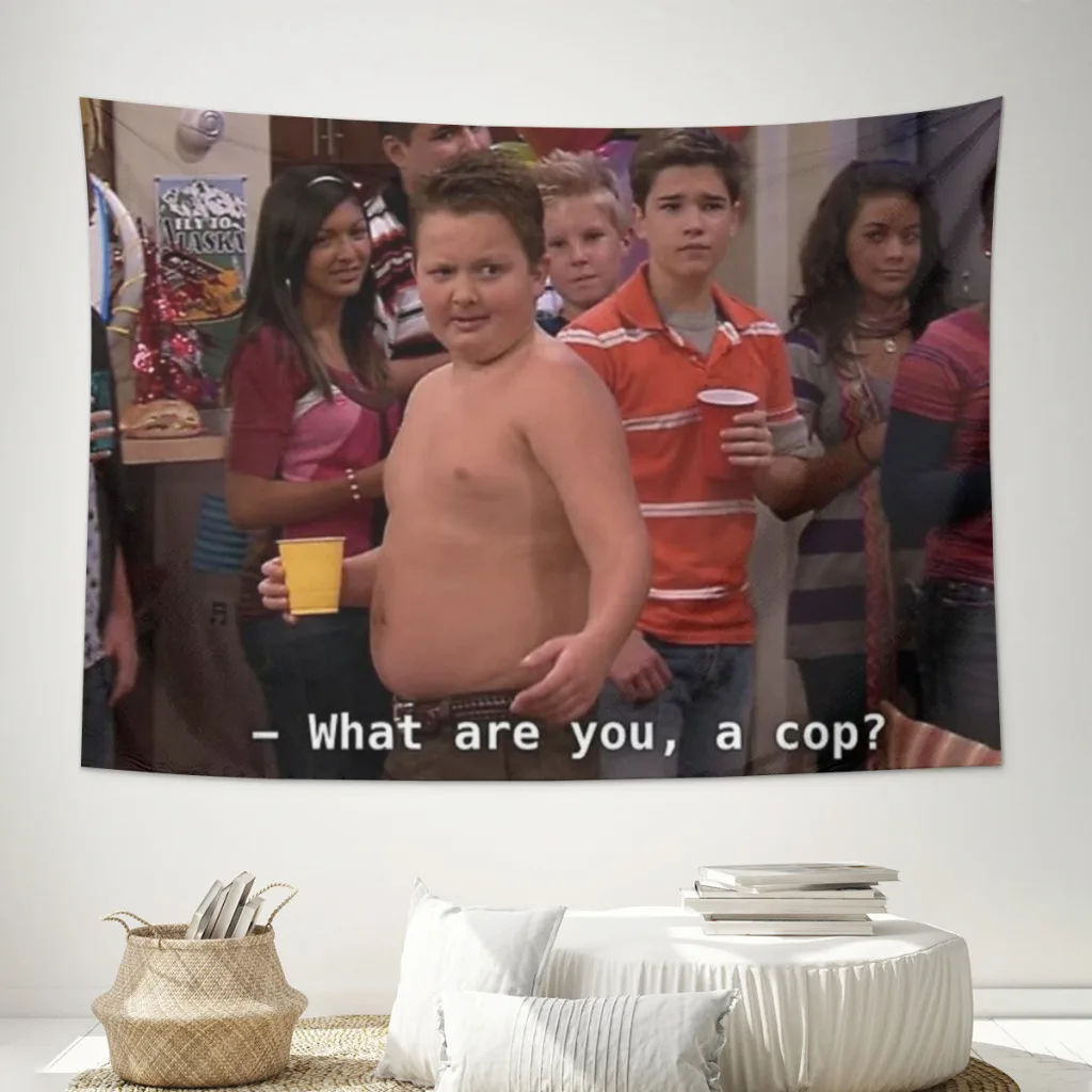 

what are you, a cop Printed Tapestry,Decorative Tapestry Suitable For Living Room And Bedroom Decoration