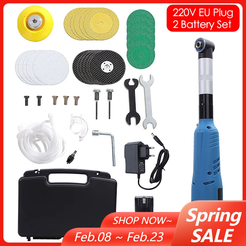 

90° Electric Elbow Polishing Machine 200W High-Power Cordless 7-Speed Adjustment Seam Remover Polisher Sander Engraving Machine