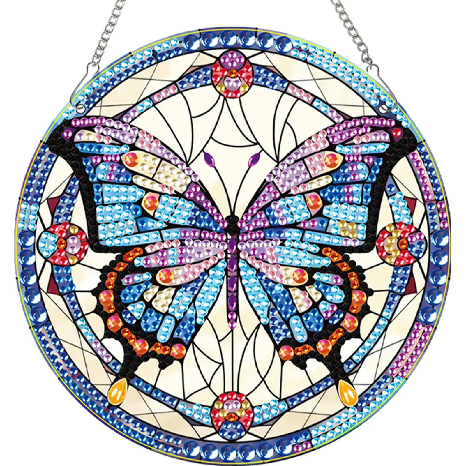 

2 шт. 2D плоские подвески-украшения с бабочками для домашнего декора и окон, алмазная мозаика DIY