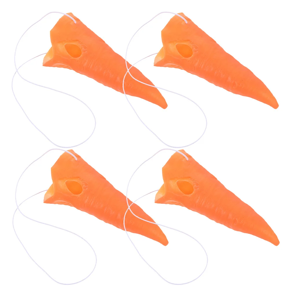 

4 шт., реквизит для носа моркови для снеговика, рождественские украшения своими руками, карнавальный костюм, зимний праздник, вечеринка, карнавал, аксессуары для рукоделия