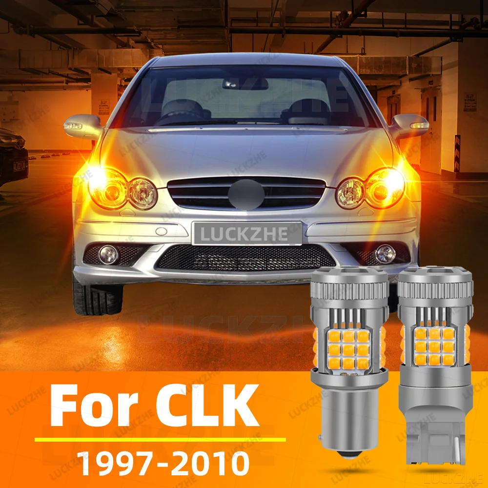 

For Mercedes Benz CLK C208 C209 A208 A209 Turn Signal Light LED Blinker Bulbs Lamp 1997-2008 2009 2010 Amber Yellow Super Bright