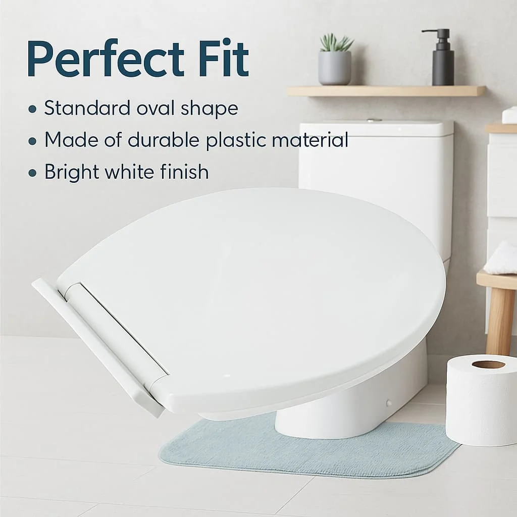 

Quiet Slow Close Toilet Seat Easy to Install Replacement Toilet Seat