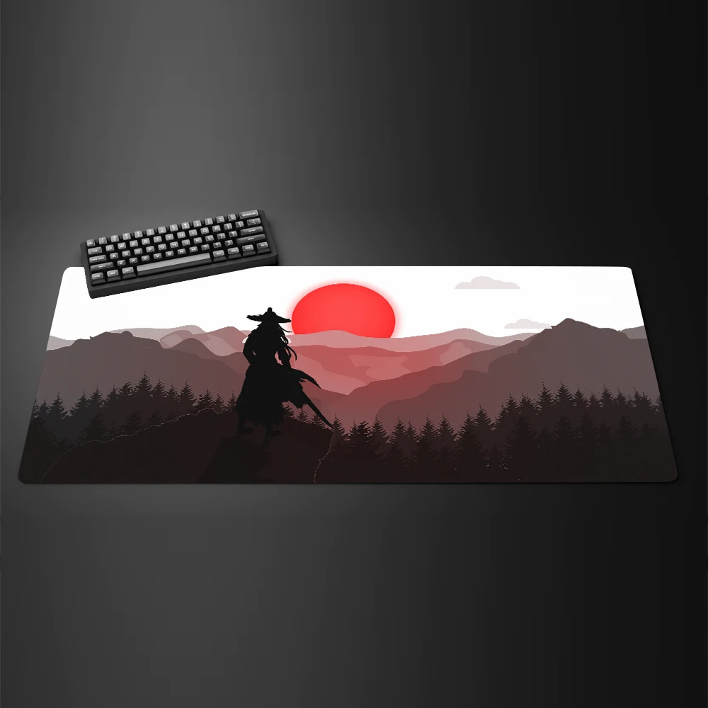 

Samurai Warrior Mouse Pad Gamer Computer Accessories Keyboard Table Mat Gaming Laptop Mousepad Non-slip rubber Office Desk Mats