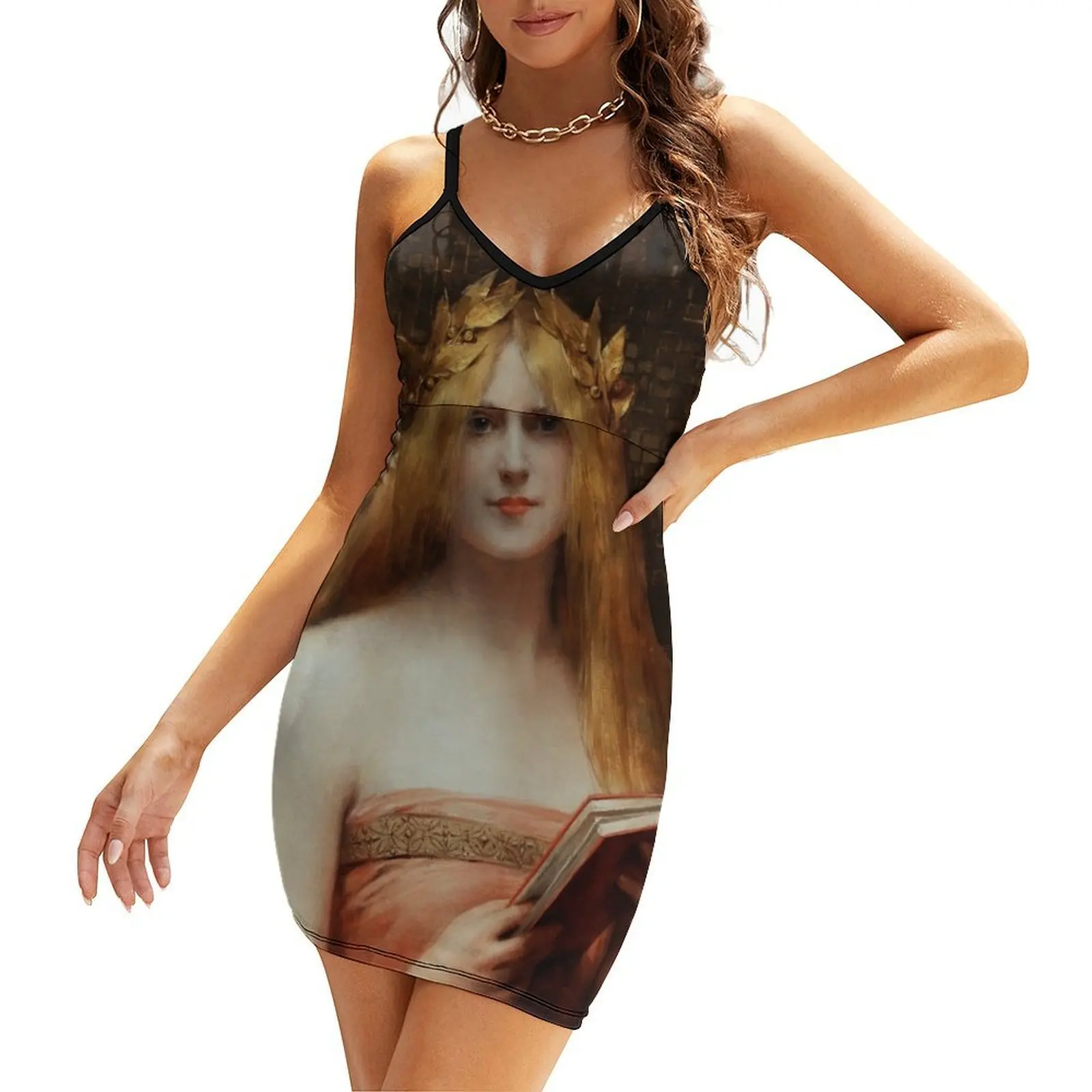 

A Classic Beauty by Léon Comerre Fine Art Old Masters Reproduction Sling Dress summer women's dress 2025