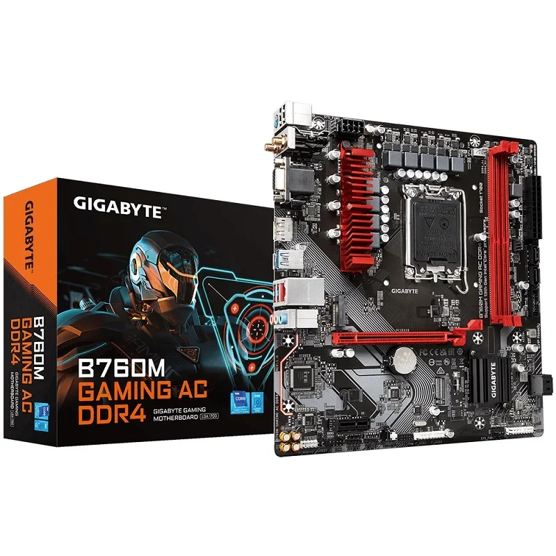 

B760M Gaming AC DDR4 LGA 1700/M-ATX/ 2* M.2/ PCIe 4.0/Motherboard supports CPU13400F\13600KF\13790F\13700KF