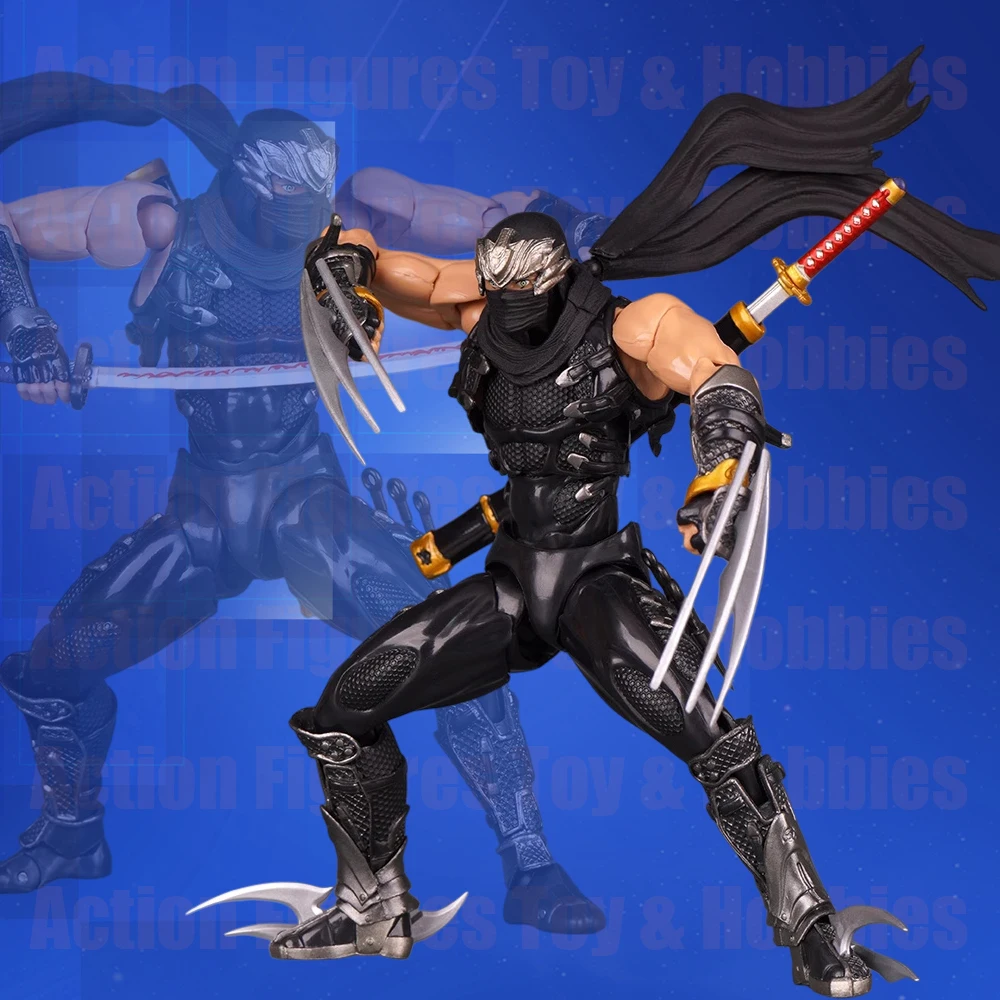 

В наличии масштаб 1/12 Yamaguchi Thunder Sniper Ninja RYU HAYABUSA OK версия ПВХ 18 см фигурку полный набор моделей игрушек