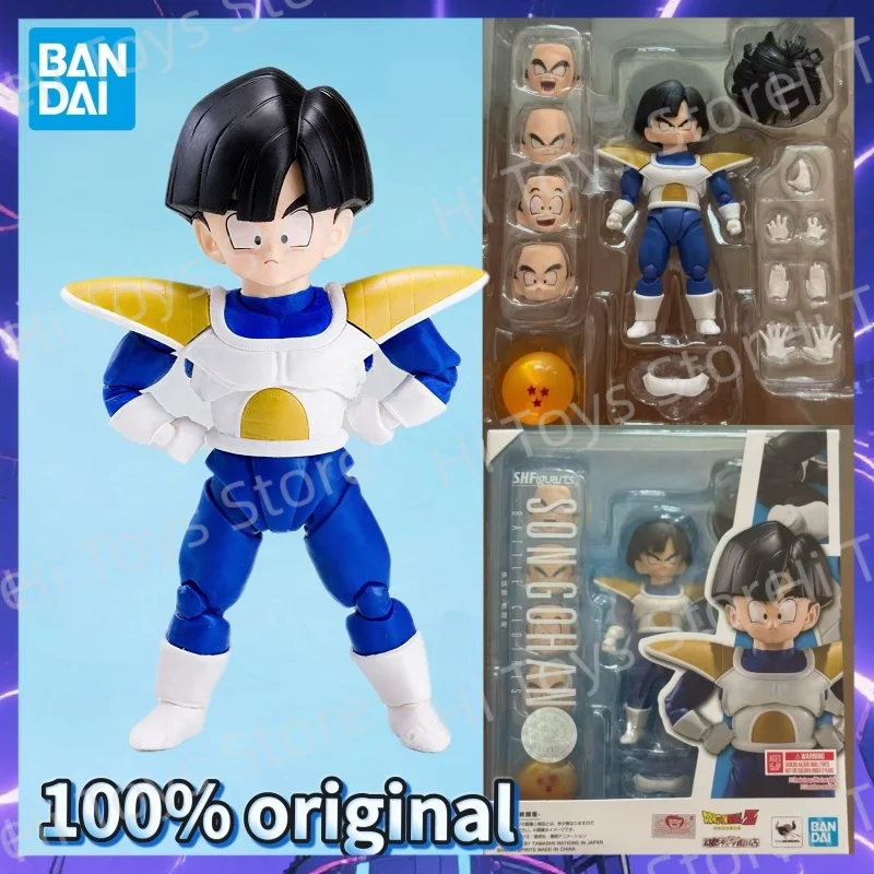 

В наличии Bandai S H Figuarts, оригинальная кукла Dragon Ball Son Gohan, новая фигурка в штучной упаковке, модель персонажей аниме, игрушки