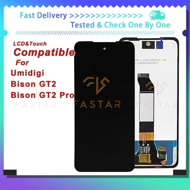 

GT2Pro 6.5"Tested For Umidigi BISON GT2 LCD Display Touch Digitizer Assembly Replacement Repair Phone Screen BISON GT2 Pro lcd