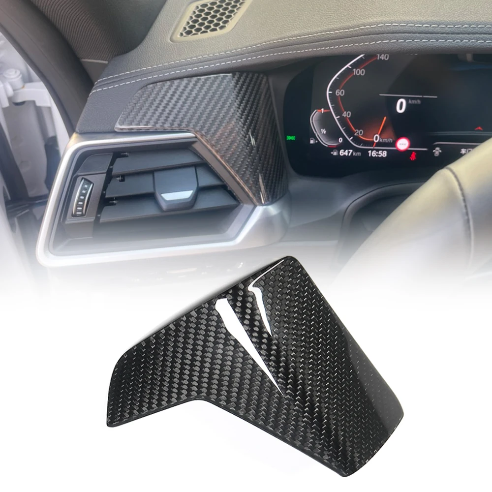 

Для BMW 3 4 серии G20 G21 G22 2020-2023 углеродное волокно, салон автомобиля, центральная приборная панель, боковая панель водителя, накладка, автомобильные аксессуары