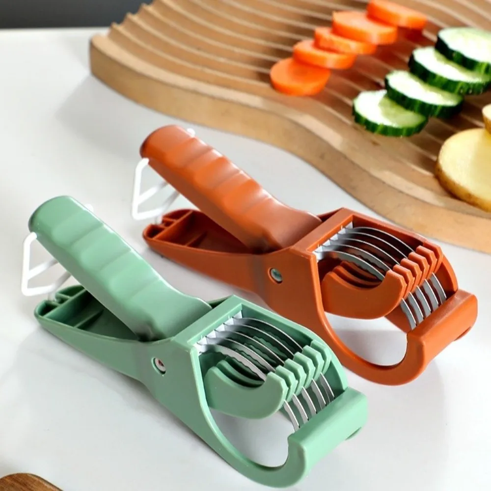 Stainless Steel Vegetable Fruit Slicer 5 Layer Kitchen Accessories Fruit Vegetable Cutter Multi-Purpose Salad Slicer Camping