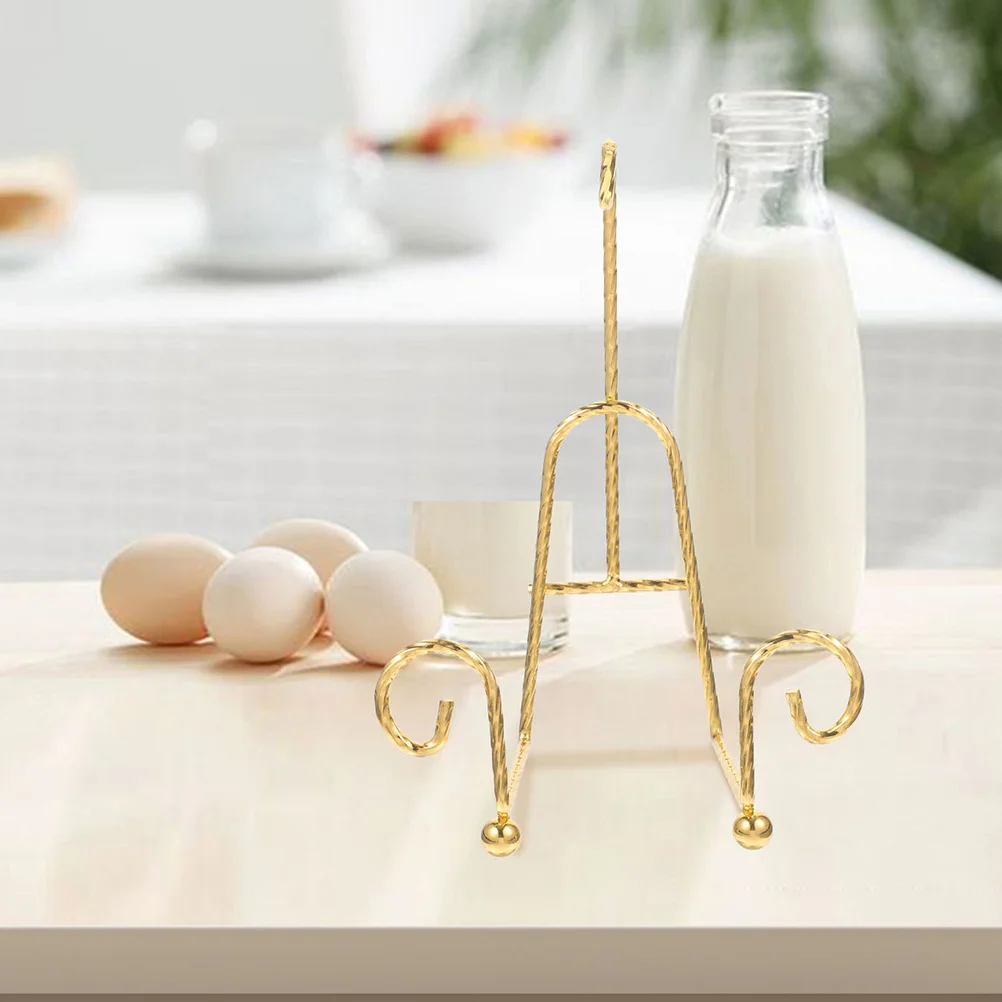 

1pc Mug Rack For Counter Gold Plated Ceramic Plate Coffee Cup Display Stand Metal Mug Organizer Drying Rack Home Office