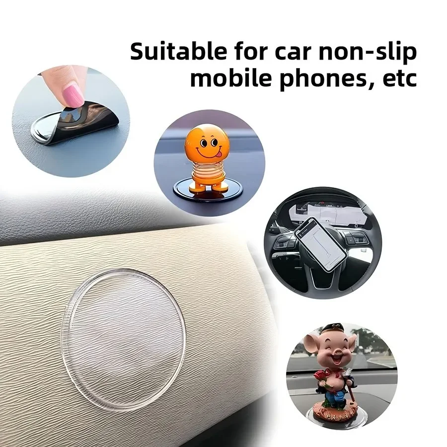 Non-Slip Car Pad, Dashboard Phone Mount, Car Dashboard Non-Slip Mats, Removable Sticky Silicone Gel Pad, Multi-Functional Auto M