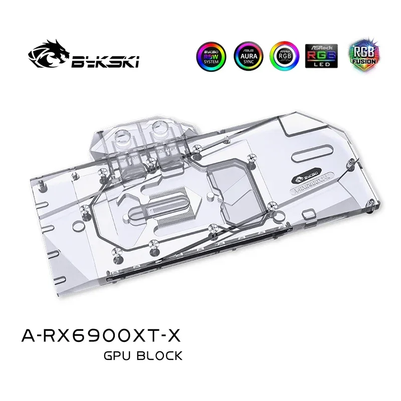 Imagem -05 - Bykski Vga Bloco de Água para Amd Fundador Edição Radeon Rx6900xt Rx6800xt 6800xt Yeston Rx6800xt Placa de Vídeo A-rx6900xt-x