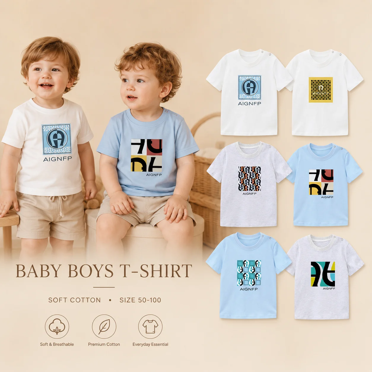 fashion baby Tees Summer newborn clothes vacation casual wear Letter print T-shirt Toddler Boys short sleeve Soft Cotton Tops